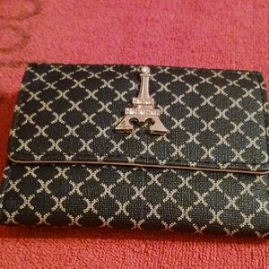 Elegant Black and Silver Wallet